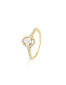 inel de logodna aur 14 kt halo pave cu diamante RG100987-214-Y