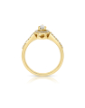 inel de logodna aur 14 kt halo pave cu diamante RG097804-214-Y