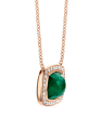 colier Tirisi Jewelry Milano din aur 18 kt cu diamante si smarald TP9186EM-P