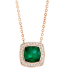 colier Tirisi Jewelry Milano din aur 18 kt cu diamante si smarald TP9186EM-P