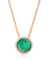 colier Tirisi Jewelry Milano din aur 18 kt cu diamante si smarald TP9181EM-P