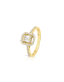 inel de logodna aur 14 kt baguette pave cu diamante RG101816-214-Y