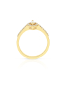 inel de logodna aur 14 kt halo pave cu diamante RG101930-01-214-Y