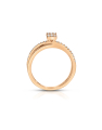 inel de logodna aur 14 kt baguette pave cu diamante RG102732-314-P