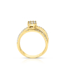 inel de logodna aur 14 kt baguette pave cu diamante RG102731-214-Y