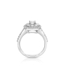 inel de logodna aur 14 kt bouquet pave cu diamante RG102327-30-114-W