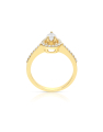 inel de logodna aur 14 kt halo pave cu diamante RG101914-04-214-Y
