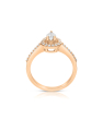 inel de logodna aur 14 kt halo pave cu diamante RG101914-04-314-P