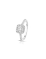 inel de logodna aur 14 kt halo pave cu diamante RG102451-03-114-W