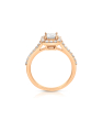 inel de logodna aur 14 kt halo pave cu diamante RG102451-03-314-P