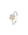 inel de logodna aur 18 kt halo pave cu diamante RG103044-418-WY