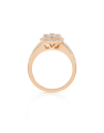 inel de logodna aur 14 kt bouquet pave cu diamante RG097613-314-P