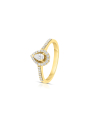 inel de logodna aur 14 kt halo pave cu diamante RG097804-214-Y