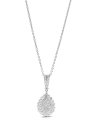 colier aur 18 kt bouquet cu diamante PD097555-118-W