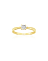 inel de logodna aur 14 kt bouquet cu diamante Q20481BIC