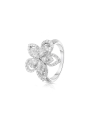 inel Vida Premium aur 18 kt floare cu diamante AS53074Q-WD8WP