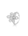 inel Vida Premium aur 18 kt floare cu diamante AS53073Q-WD8WP