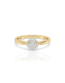 inel de logodna aur 14 kt bouquet cu diamante SR108233901-Y
