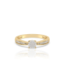 inel de logodna aur 14 kt bouquet pave cu diamante FS9913-Y