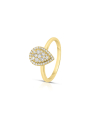 inel aur 14 kt bouquet cu diamante RG102067-214-Y