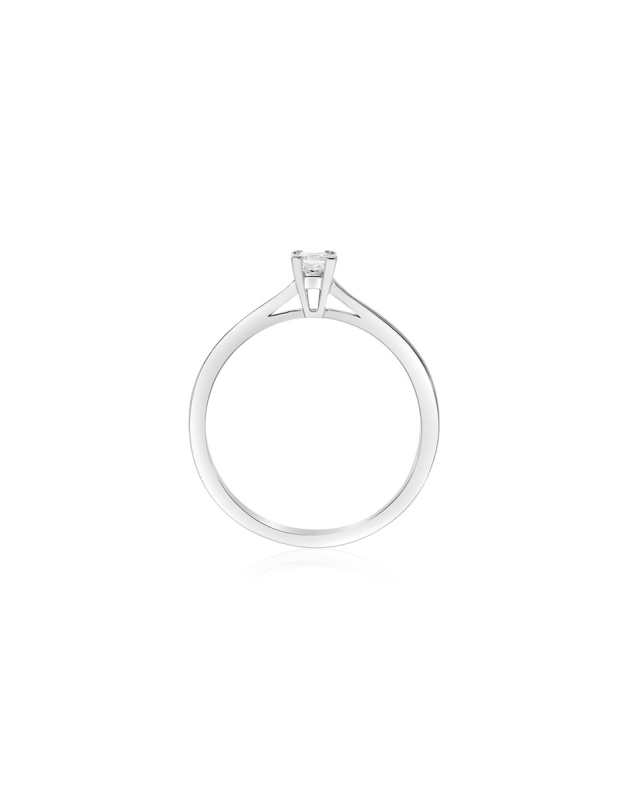 inel de logodna aur 14 kt solitaire cu diamant RG097462-15-114-W