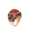 inel Tirisi Jewelry Doha aur 18 kt cu diamante si rubin TR9408RU-P