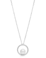 colier Mikimoto Basic aur 18 kt cu diamante si perla de cultura PPA5501-DW