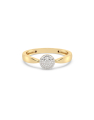 inel de logodna aur 14 kt bouquet cu diamante EU13519RF0007-Y