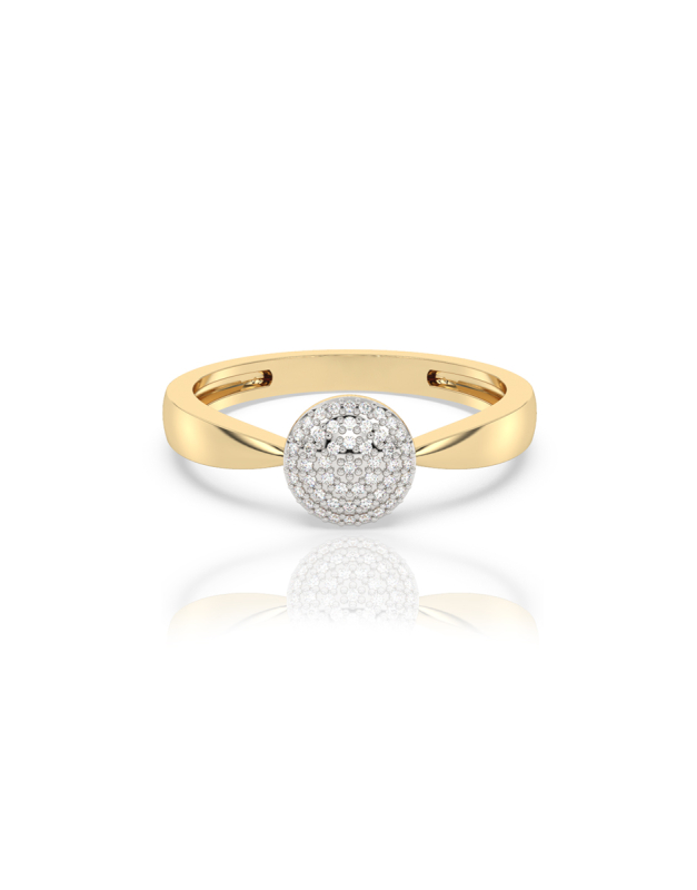 Inele de logodna aur 14 kt bouquet cu diamante EU13519RF0010-Y