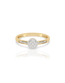 inel de logodna aur 14 kt bouquet pave cu diamante EU13517RF0010-Y