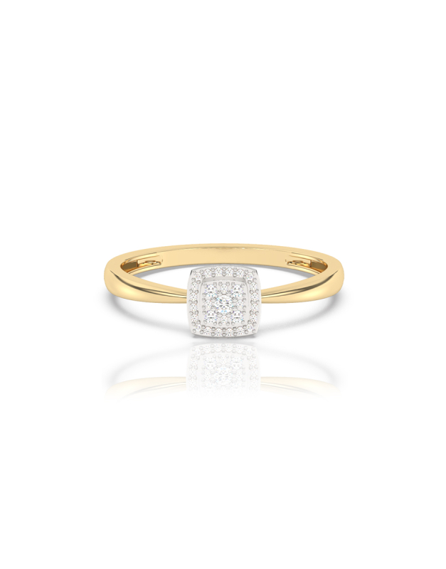 Inele de logodna aur 14 kt bouquet cu diamante EU13478RF0009-Y