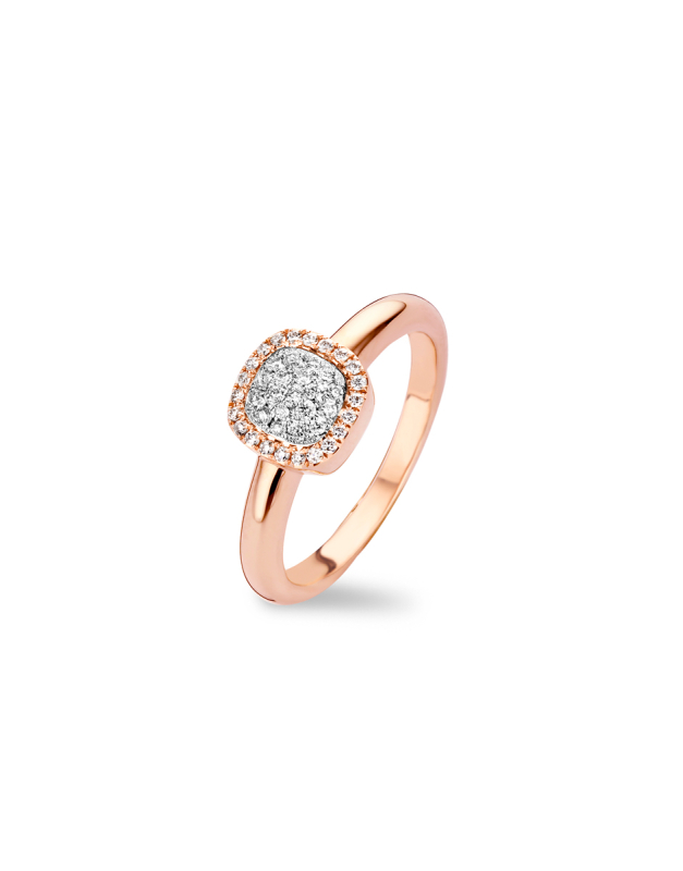 Inele Tirisi Jewelry Milano Sweeties aur 18 kt cu diamante TR9632D-P