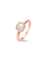 inel Tirisi Jewelry Milano aur 18 kt cu diamante si cuart alb TR9624WQ-P