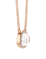 colier Tirisi Jewelry Milano aur 18 kt cu diamante si cuart alb TP9152WQ-P