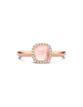 inel Tirisi Jewelry Milano aur 18 kt cu diamante si cuart roz TR9624PQ-P