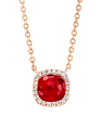 colier Tirisi Jewelry Milano aur 18 kt cu diamante si rubin TP9152RU-P