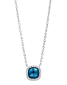 colier Tirisi Jewelry Milano aur 18 kt cu diamante si topaz london TP9152LBT-W