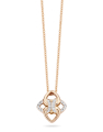 colier Tirisi Jewelry Seoul Flower aur 18 kt cu diamante TN3032D-P