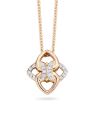 colier Tirisi Jewelry Seoul Flower aur 18 kt cu diamante TN3032D-P