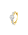 inel de logodna aur 14 kt bouquet pave cu diamante SJ00092RF0025-Y