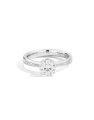inel de logodna Recarlo Anniversary aur 18 kt solitaire pave cu diamant R01SP001-058-14-W