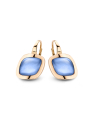 cercei Bigli Mini Nicki aur 18 kt cristal rock cu lapis lazuli 20O103RCRMPLAP