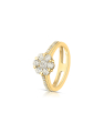inel de logodna aur 14 kt bouquet pave cu diamante RG068251-214-Y
