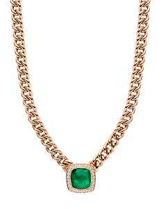 Tirisi Jewelry Milano Tre aur 18 kt cu diamante si smarald 