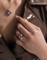 inel Roberto Coin Venetian Princess aur 18 kt cu lapis lazuli si diamante ADV777RI3192R