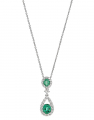 colier Giorgio Visconti Premium aur 18 kt cu diamante si smarald GBX37961S-0.47CT