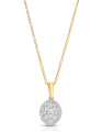 colier Luna aur 14 kt baguette cu diamante HE52501U-WD4YN