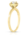 inel de logodna aur 14 kt halo cu diamante RG103893-30-214-Y