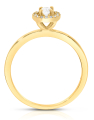 inel de logodna aur 14 kt halo cu diamante RG103893-30-214-Y