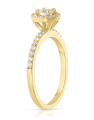 inel de logodna aur 14 kt halo pave cu diamante RG103890-20-214-Y